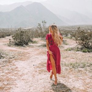 Cleobella Capri Dress in Fusia